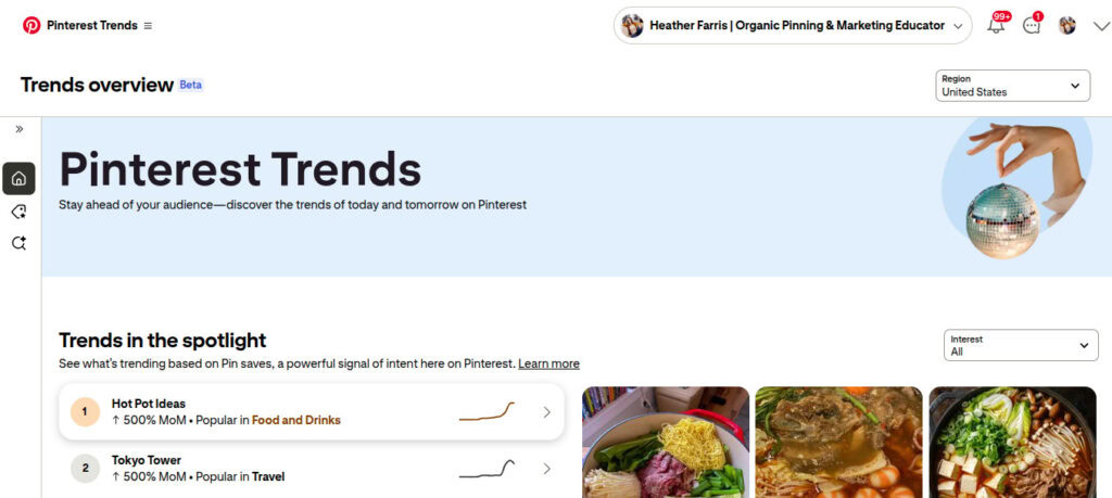 using trends in your Pinterest content strategy