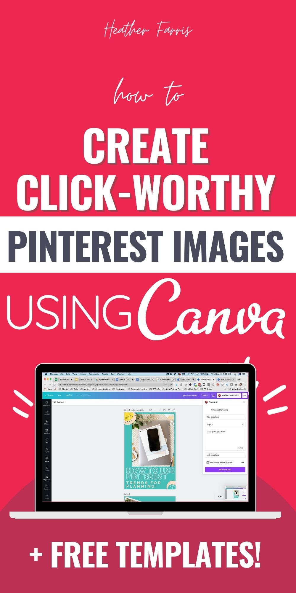 How to Create Pins for Pinterest in Canva: A Pinterest Image Workflow to Save Time