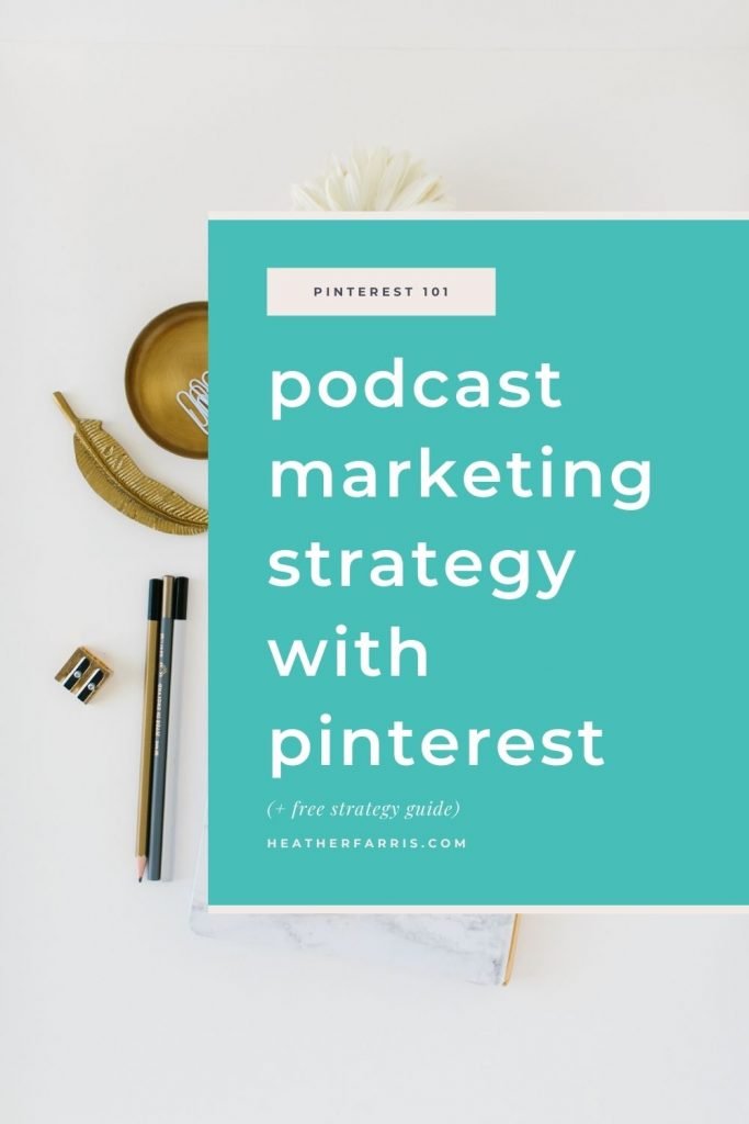 Do you have a podcast marketing strategy that includes Pinterest? If you're a podcaster not using Pinterest do the research to confirm your audience is searching for your podcast topics there. Using a Pinterest marketing strategy to grow your podcast is a great way to get more listeners & audience members without hustling on social media. Using Pinterest as one of the ways on how to grow your podcast audience could be really beneficial for your business with how long pins last on Pinterest.