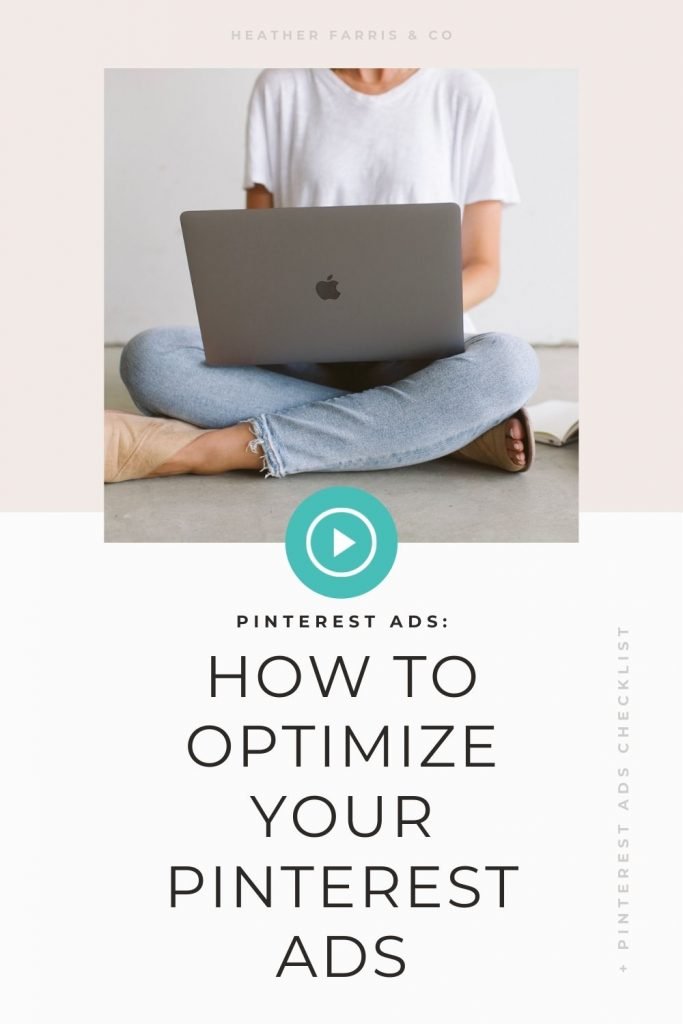 How do you optimize Pinterest ads? I have a lot of comments and emails coming from YouTube on this topic. I got my ads running but now I need to know how to optimize them. I was half tempted to not write this post because this is what people pay me to do for them. I want to share what metrics to track and common pitfalls you can avoid when running your ads.