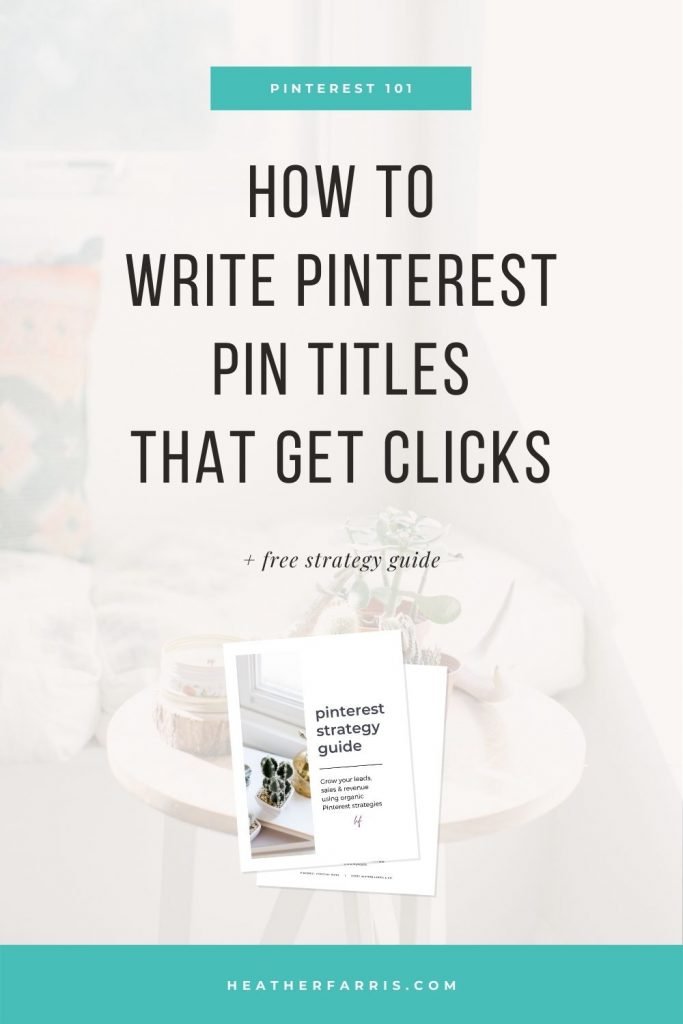 I want to learn how to write Pinterest titles that actually get my pins to rank. I get this often and it's really simple. I have a formula that I have used for years to write Pinterest titles and descriptions that actually generate clicks. Believe it or not you can get lots of traffic without learning how to rank #1 on Pinterest. Ranking high in search is great but if your overall pin doesn't connect with your audience then what's the point? Learn how to write pin titles for your pins that work