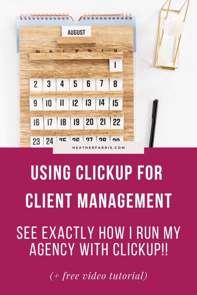 Here's How Agencies Are Using Clickup for Client ManagementManaging a service based business is so much easier with ClickUp. We use ClickUp for client management in my Pinterest marketing agency and it helps us to keep up with client content strategies, task management and team communication. Using ClickUp in a service based business as well as for content strategy and general task management is a total game changer.