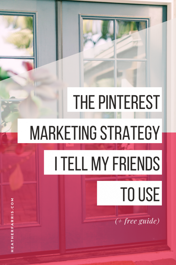 pinterest marketing strategyA Pinterest marketing strategy can benefit your small business this year and every year moving forward. There are three things that you need to know, and they’re exactly what I would tell my friends about their own Pinterest Marketing Strategy.