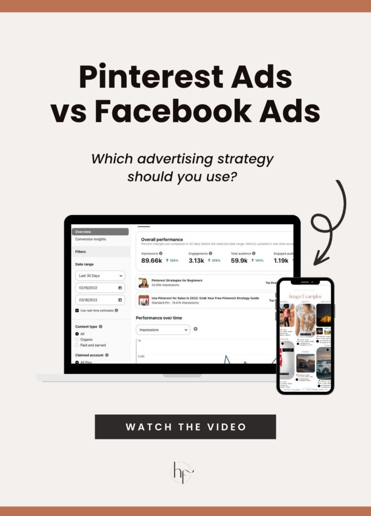 What is the difference between Pinterest ads vs Facebook ads? Learn the differences between both platforms. When you're developing a Pinterest ads strategy you may want to know the difference between platforms. 