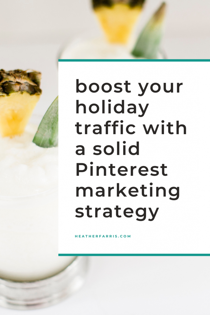 Creating a holiday marketing strategy on Pinterest should be your top priority this week. You should be at least starting to implement some of the holiday marketing strategy we are going to be talking about in this post today. You’re going to have your Pinterest marketing strategy for the holidays and moving into 2022.