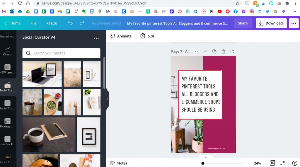 Canva Tool for Pinterest Marketers