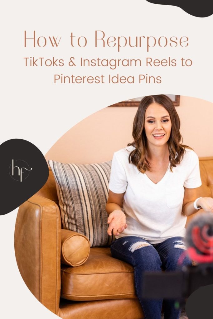 Are you creating TikToks and Instagram reels and only letting them live on those two platforms? If you are doing that, then this tutorial will show you how you can revitalize and re-use that content for Pinterest idea pins with purpose.