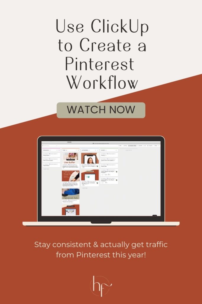 create a winning pinterest strategy with clickup
