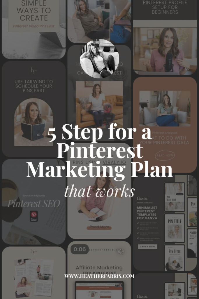 5 steps for a Pinterest marketing plan