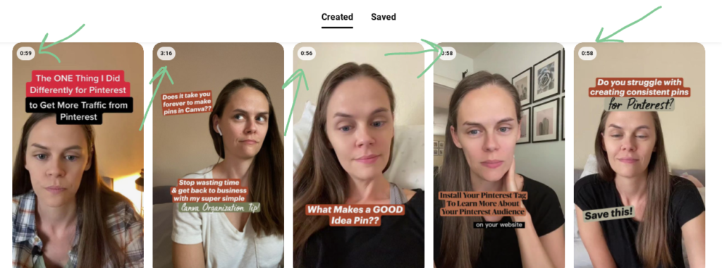 using video as a new Pinterest creator