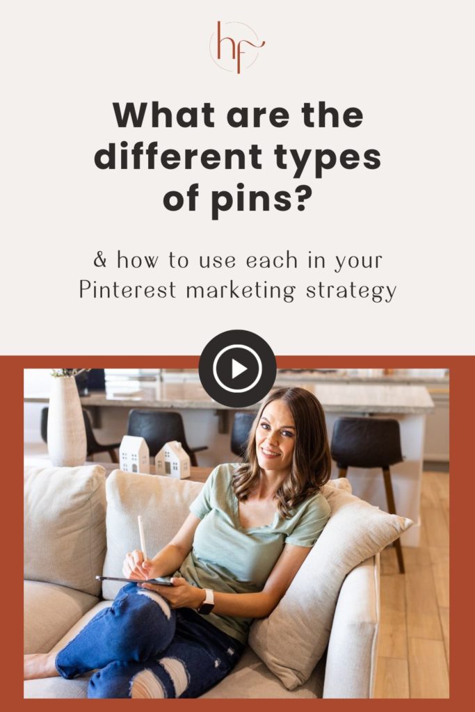 What are the different types of pins on Pinterest & what is the different between the big four - idea pins, static pins, carousel pins, and video pins? In this post, I will show you exactly what those pins look like and walk you through each pin type, what they do, the sizing recommendations, and general best practices for each.