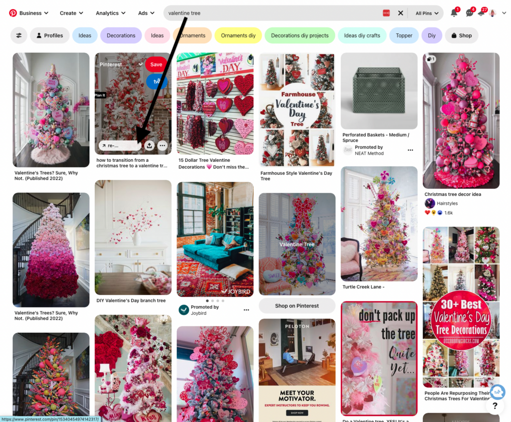 valentines day tree pinterest search
