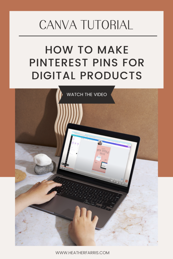 how to make pins for digital products, how to make Pinterest pins for digital products