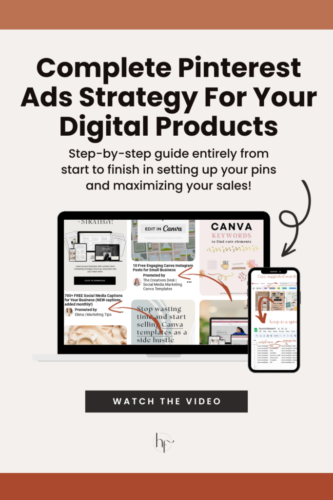 complete pinterest ads strategy for your digital products