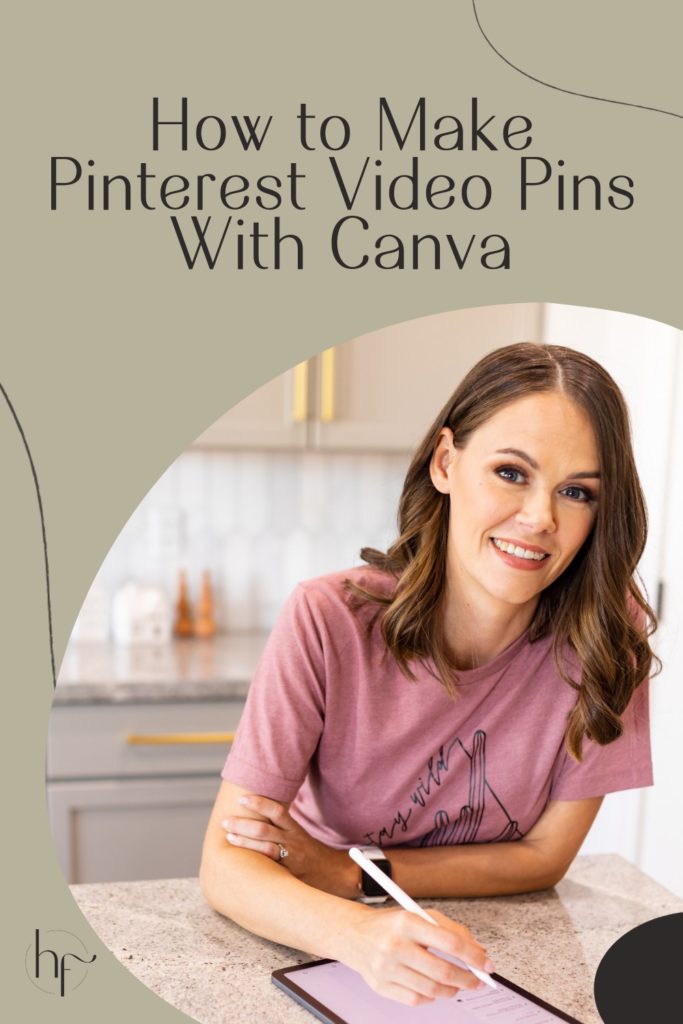 how to make video pins for Pinterest with Canva