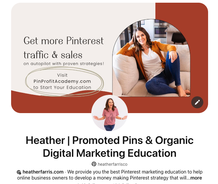 optimizing your profile in your pinterest marketing strategy