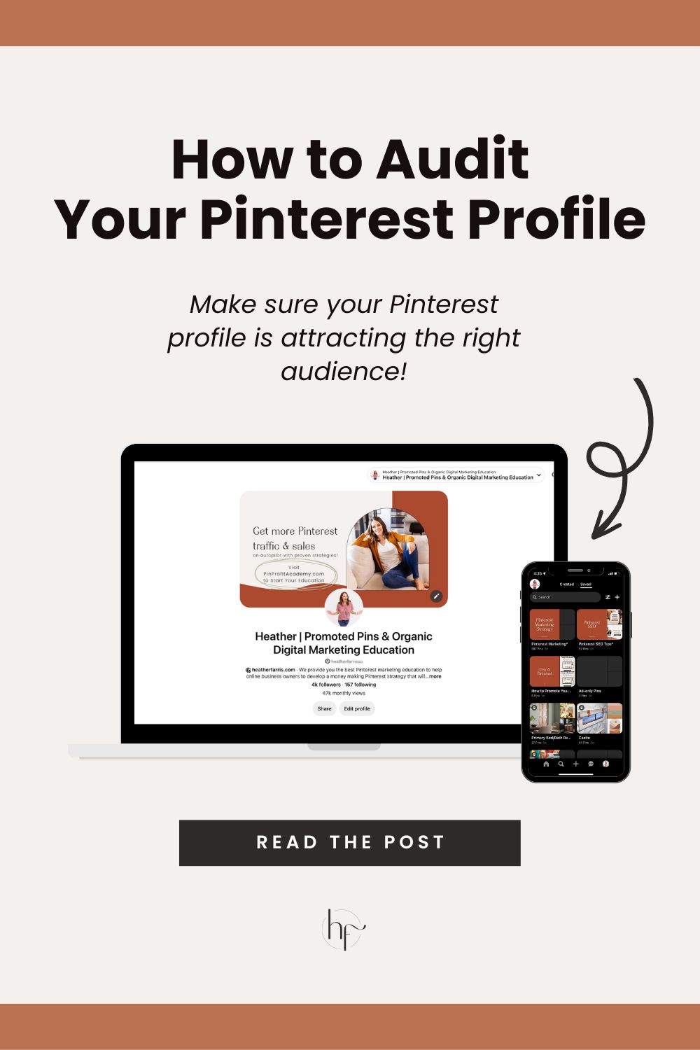 images states pinterest profile audit make sure your pinterest profile is attracting the right audience with an image with computer showing a pinterest profile 