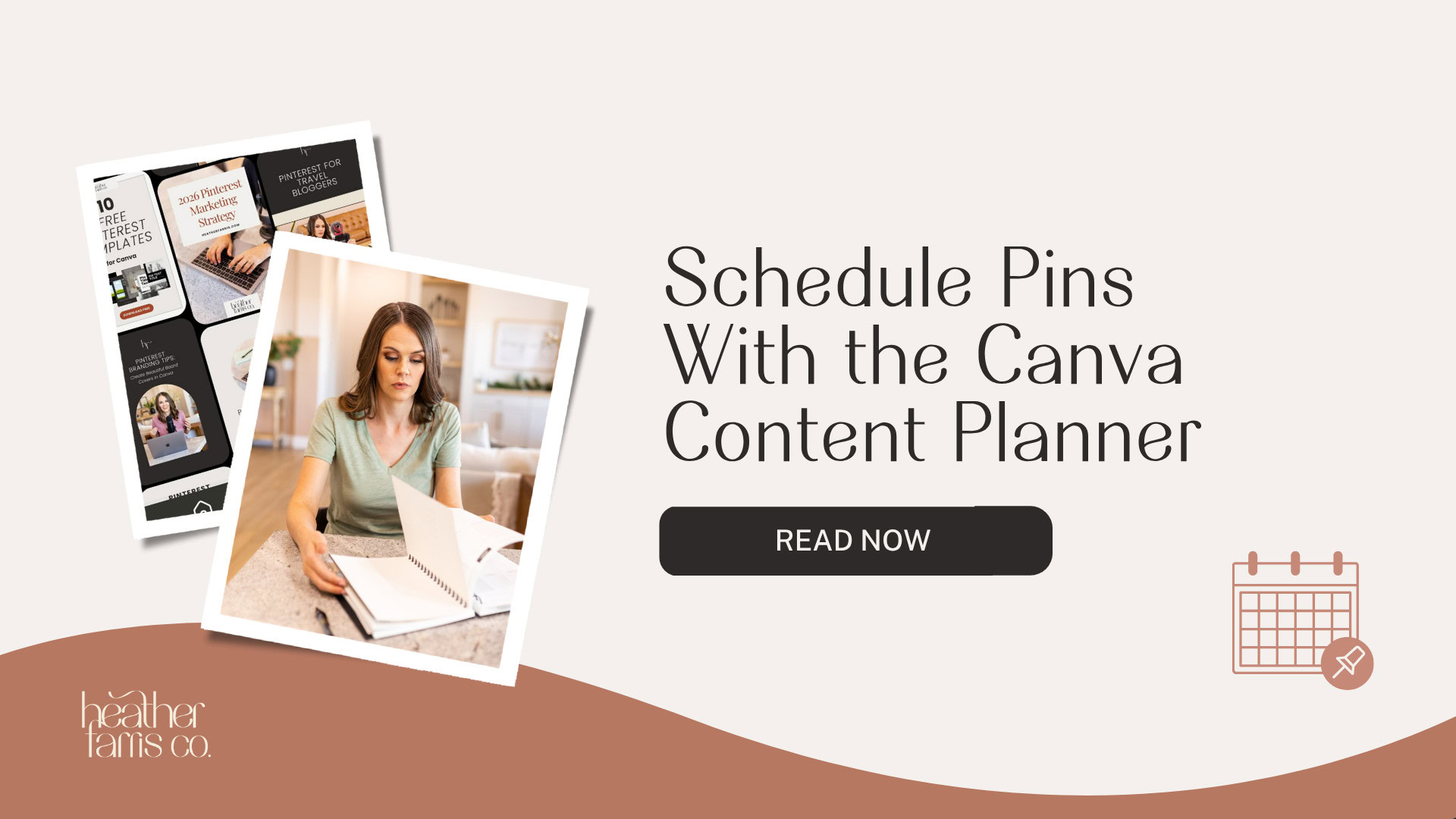 Schedule your pins with the Canva content planner