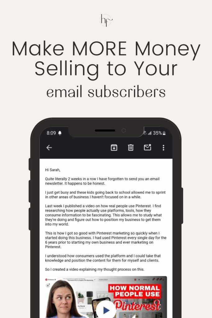 make more money selling to your email subscribers