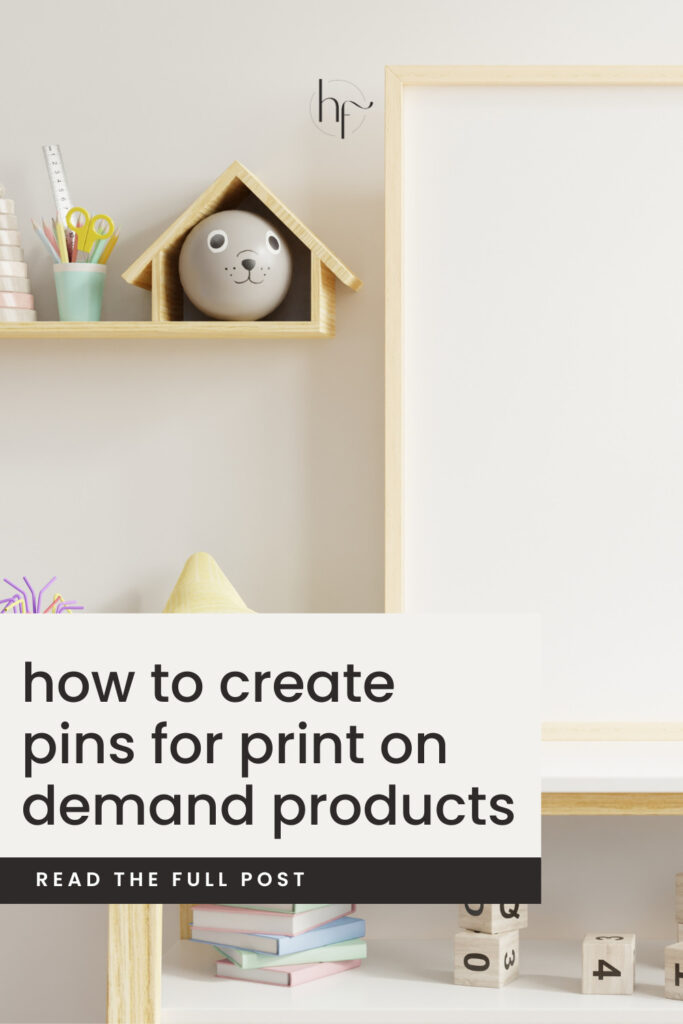 how to create pins for print on demand products