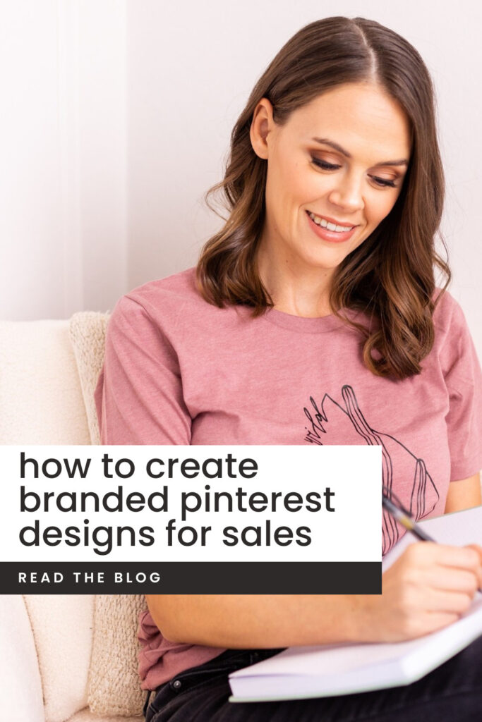 how to create branded pinterest designs for sales