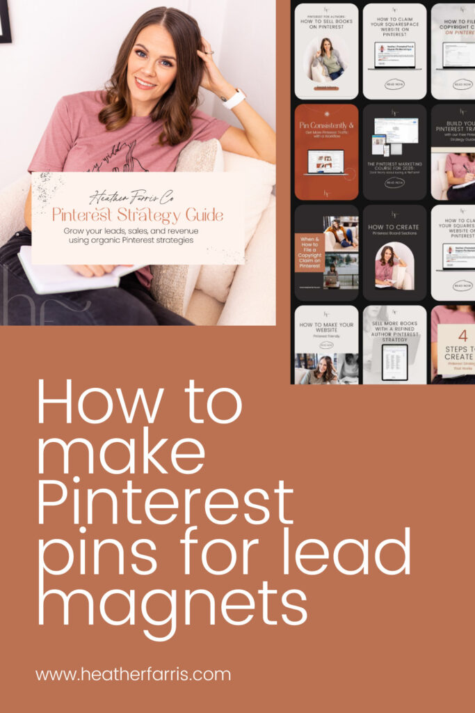 how to make Pinterest pins for lead magnets